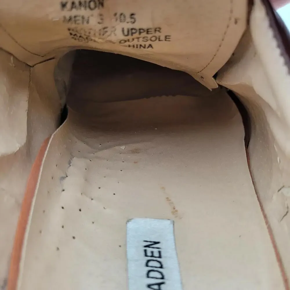 Steve Madden Oxford Shoes Mens Size 10.5 Kanon Brown‎ Leather Lace Up
